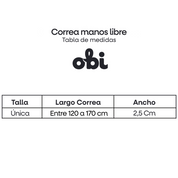 Correa Manos Libres -Negro