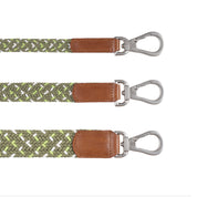 COMBO COLLAR + CORREA TRENZADO PARA PERRO-OLIVE