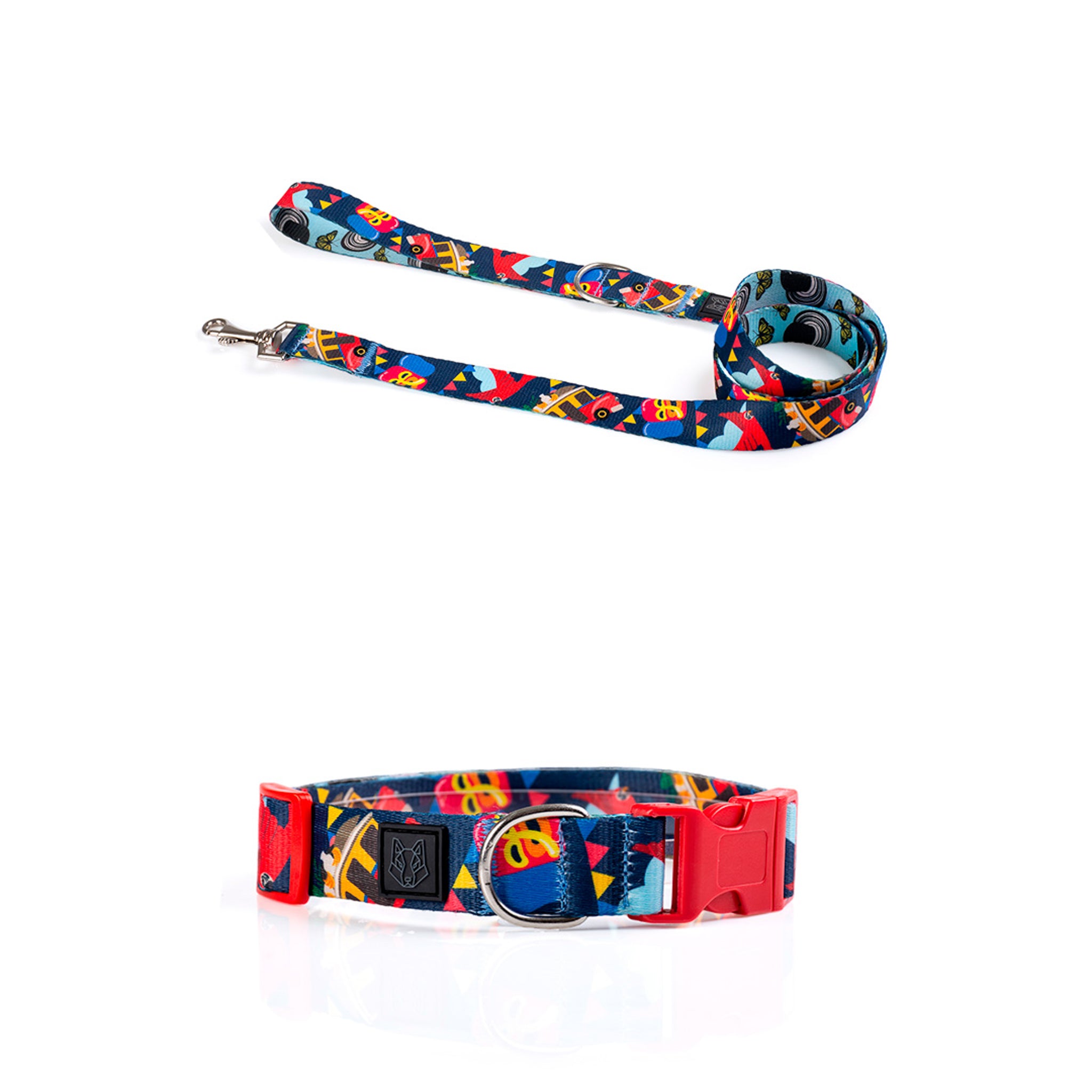 COLLAR Y CORREA PARA PERRO ESTAMPADO - CARIBE