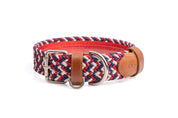 COMBO COLLAR + CORREA TRENZADO PARA PERRO-NAUTICO