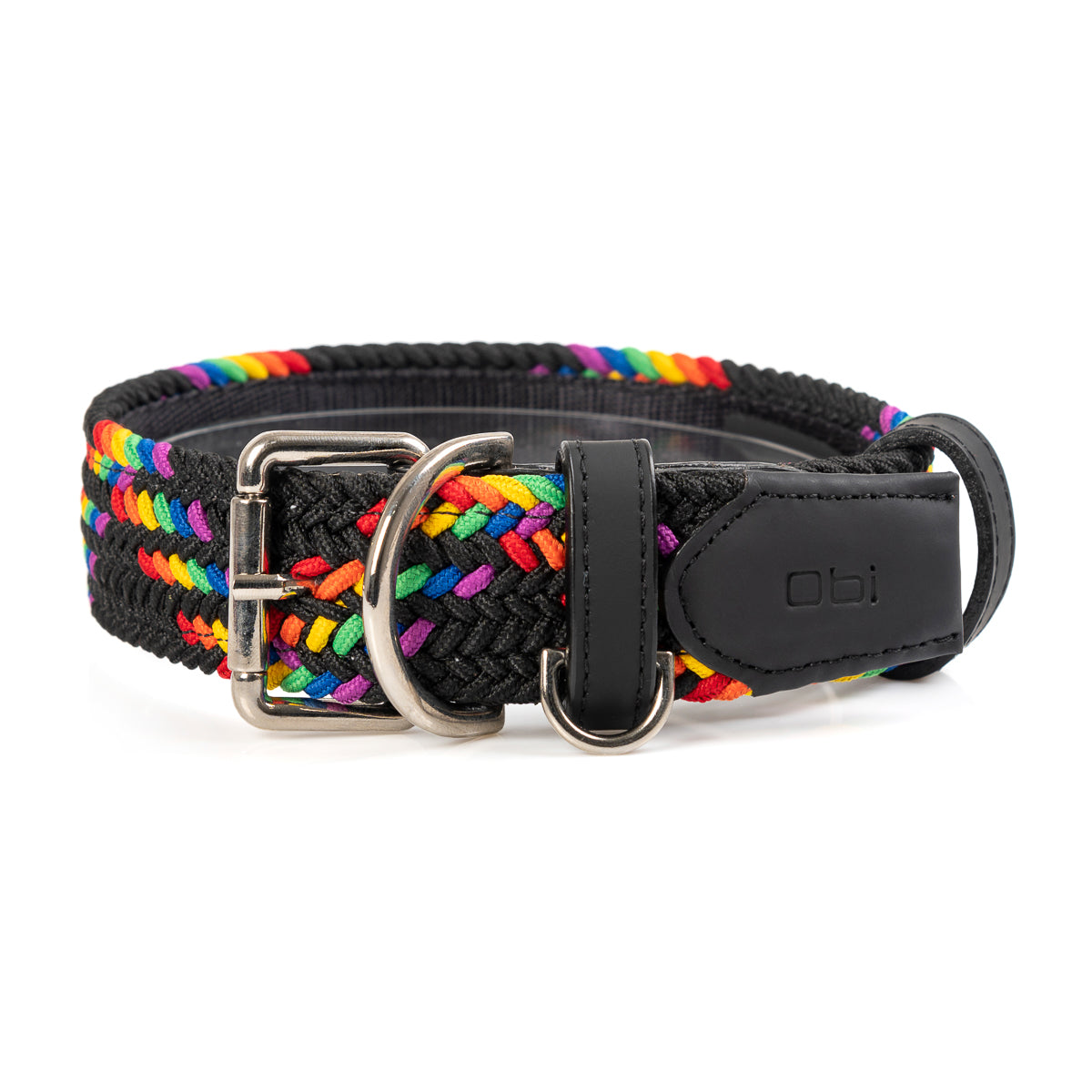 COLLAR PARA PERRO TRENZADO - CLOE RAINBOW