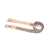 COMBO COLLAR + CORREA TRENZADO PARA PERRO-PASTEL