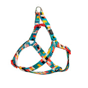 TRICOMBO BLOCKS- COLLAR + ARNÉS + CORREA ESTAMPADOS PARA PERRO